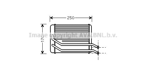 AVA QUALITY COOLING Теплообменник, отопление салона HY6118